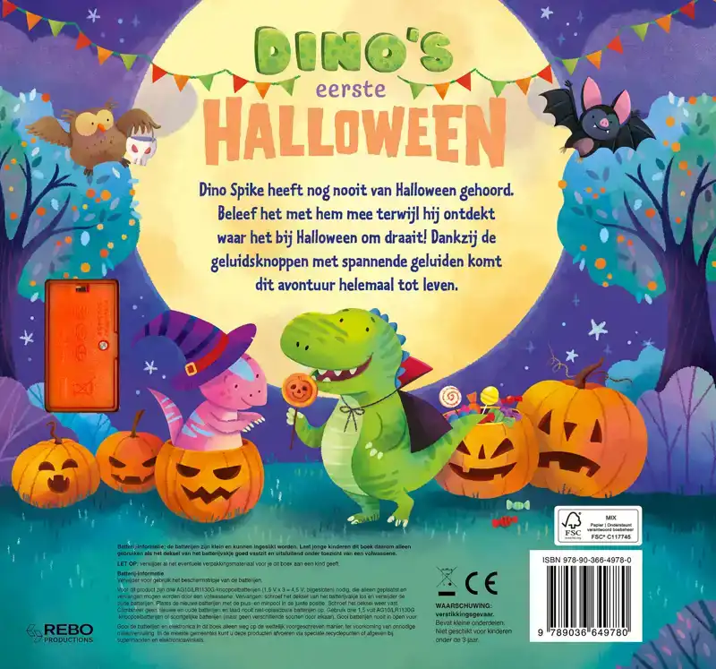DINO'S EERSTE HALLOWEEN - 11 GELUIDENBOEK