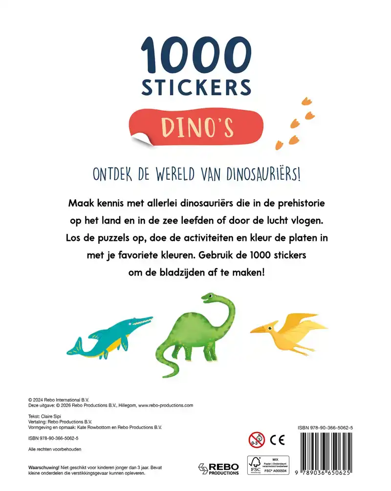 DINO'S - 1000 STICKERS