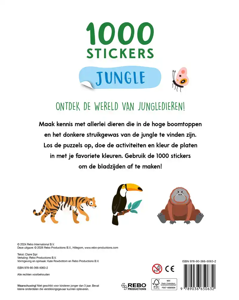 JUNGLE - 1000 STICKERS