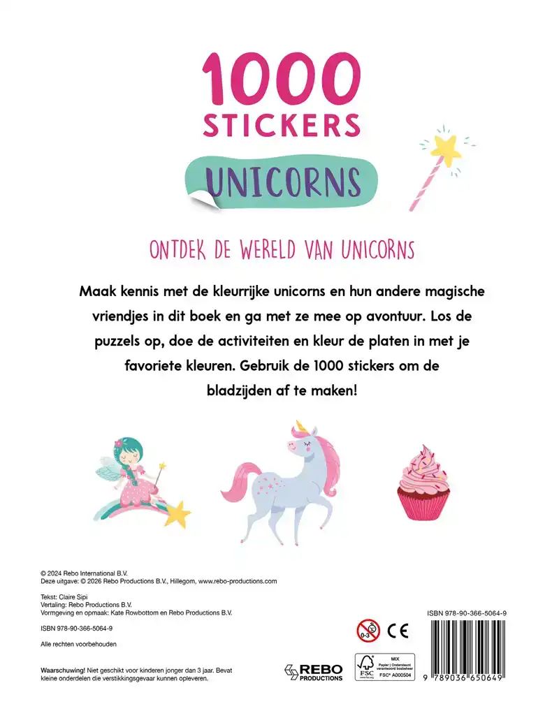 UNICORNS & FRIENDS - 1000 STICKERS
