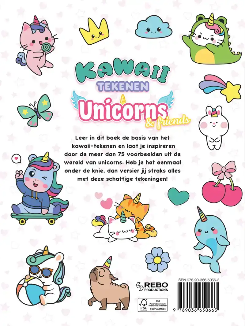KAWAII TEKENEN UNICORNS & FRIENDS