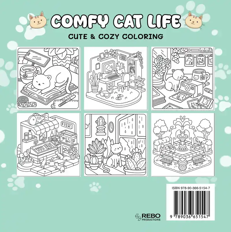 COMFY CAT LIFE - COLORING BOOK CAFE