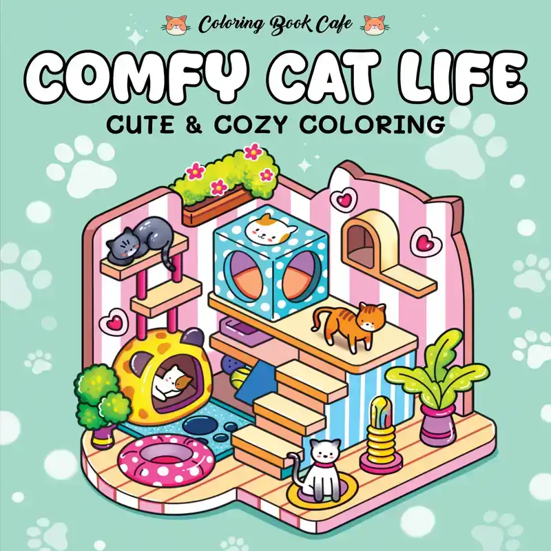 COMFY CAT LIFE - COLORING BOOK CAFE