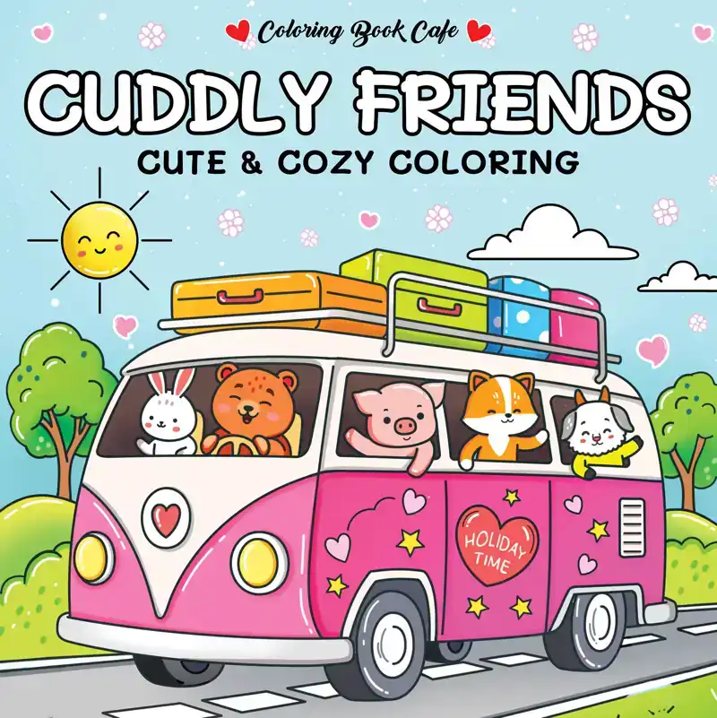 CUDDLY FRIENDS - COLORING BOOK CAFE