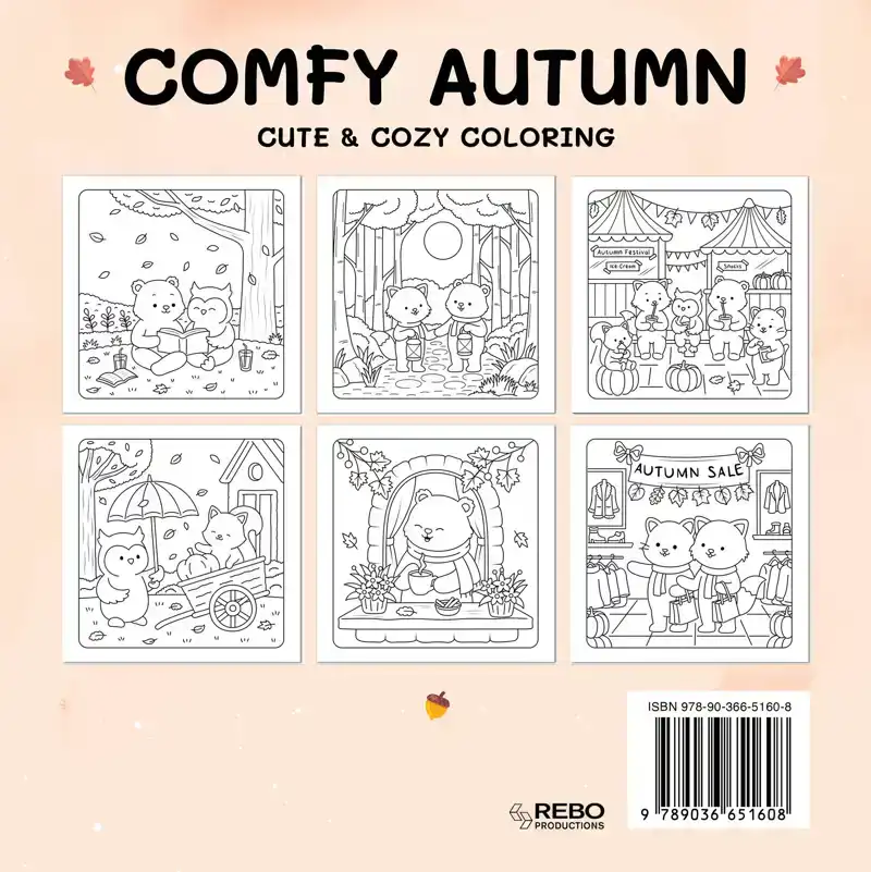 COMFY AUTUMN - COLORING BOOK CAFE