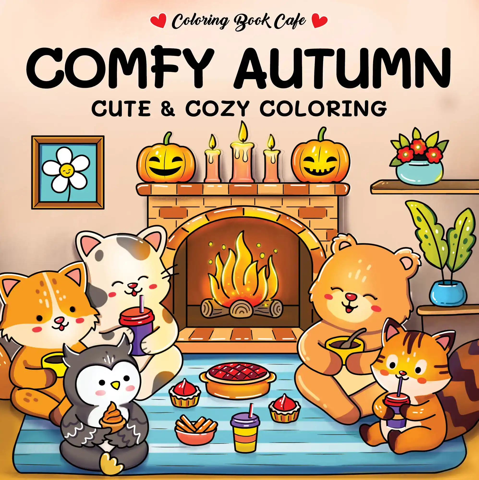 COMFY AUTUMN - COLORING BOOK CAFE