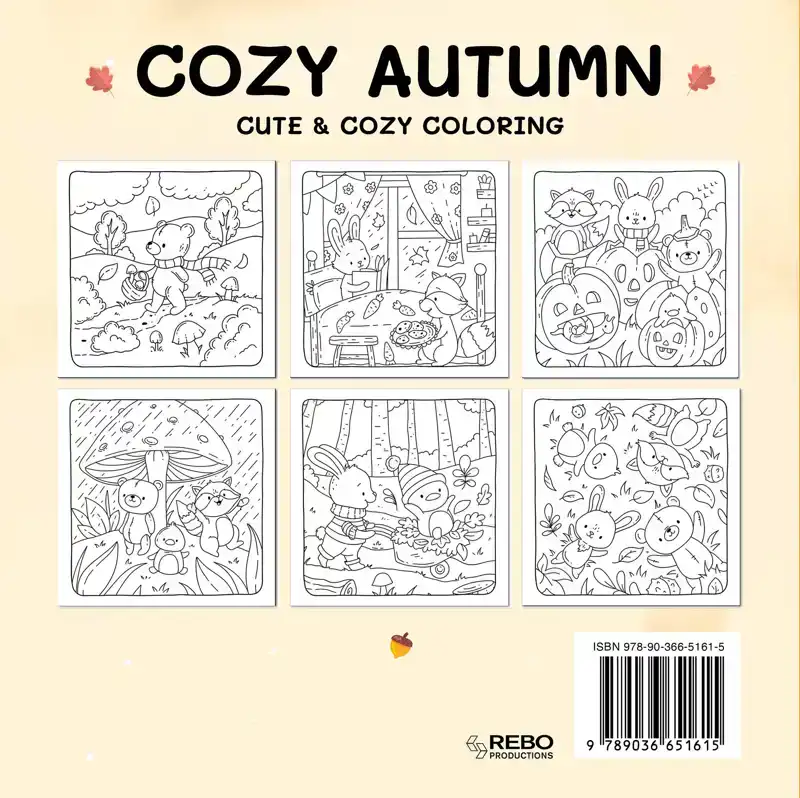 COZY AUTUMN - COLORING BOOK CAFE