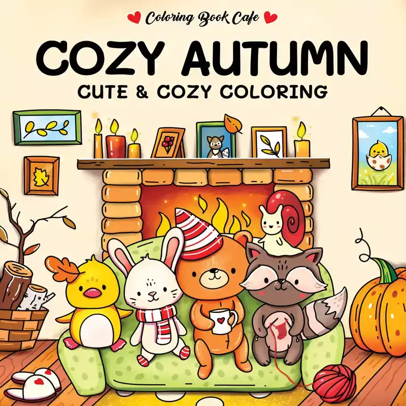 COZY AUTUMN - COLORING BOOK CAFE
