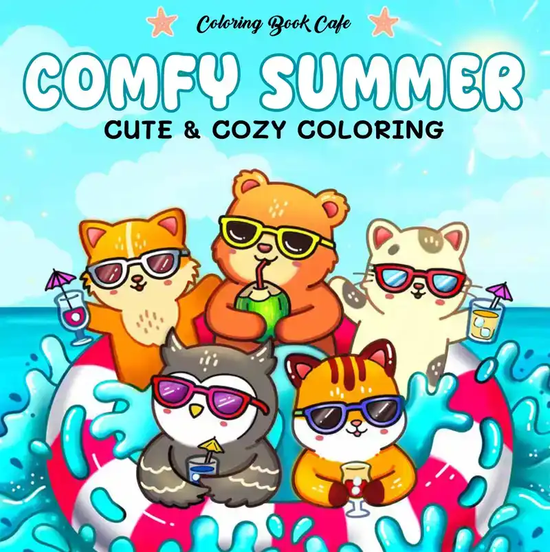 COMFY SUMMER - COLORING BOOK CAFE
