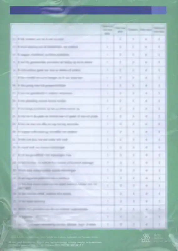 VRAGENLIJST EMOTIONELE INTELLIGENTIE QUOTIENT (EIQ) - SCOREF