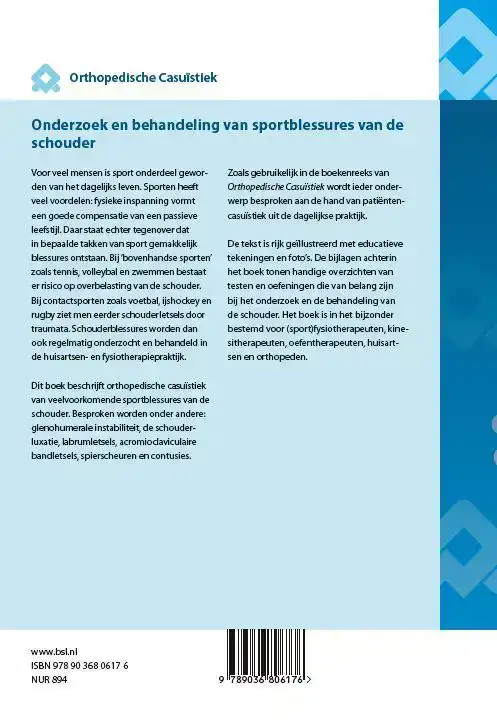 ONDERZOEK EN BEHANDELING VAN SPORTBLESSURES VAN DE SCHOUDER