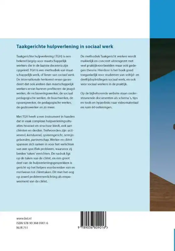 TAAKGERICHTE HULPVERLENING IN SOCIAAL WERK
