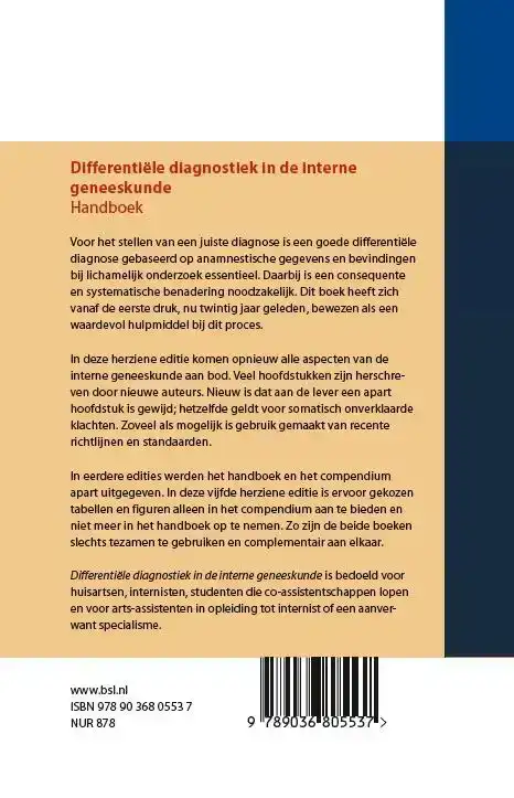 DIFFERENTIELE DIAGNOSTIEK IN DE INTERNE GENEESKUNDE