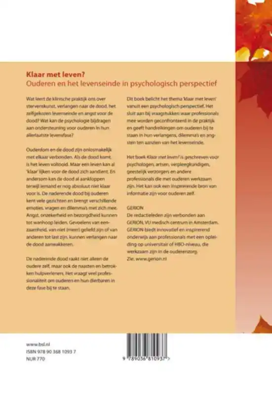 KLAAR MET LEVEN?