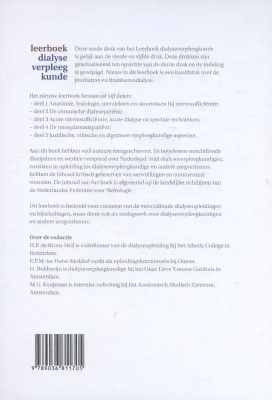 LEERBOEK DIALYSEVERPLEEGKUNDE