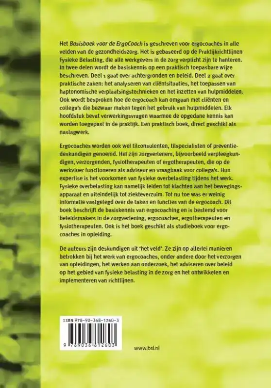 BASISBOEK VOOR DE ERGOCOACH
