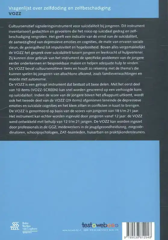VRAGENLIJST OVER ZELFDODING EN ZELFBESCHADIGING (VOZZ) - HAN