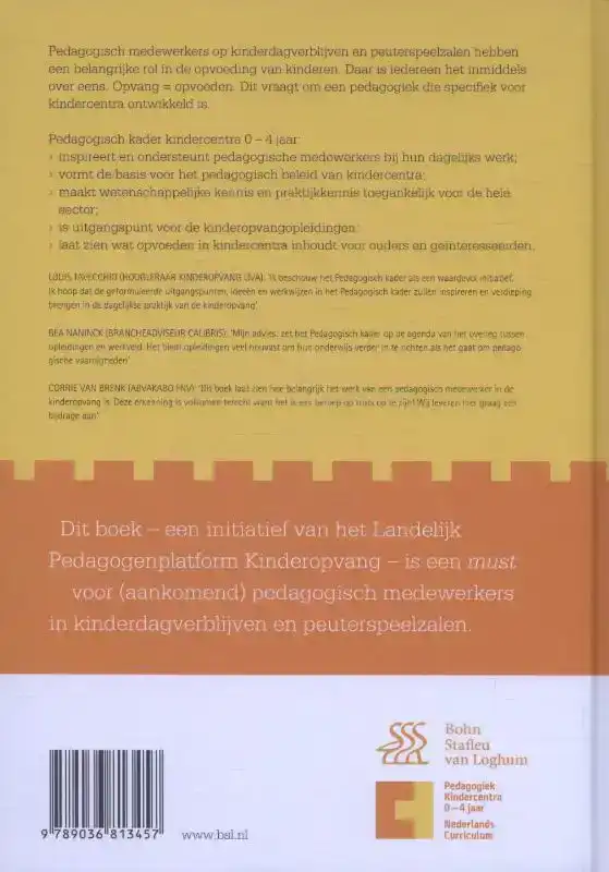 PEDAGOGISCH KADER KINDERCENTRA 0-4 JAAR