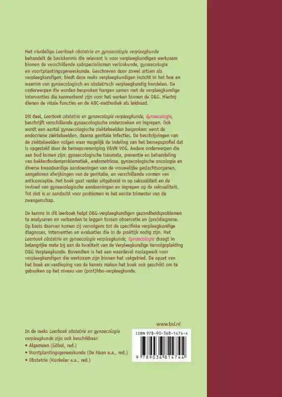 LEERBOEK OBSTETRIE EN GYNAECOLOGIE VERPLEEGKUNDE