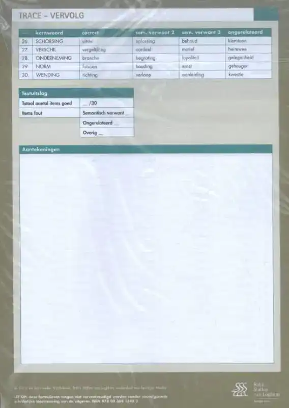 TEST RELATIES ABSTRACTE CONCEPTEN TRACE