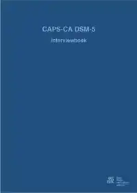 CAPS-CA 5 DSM-5 - INTERVIEWBOEK