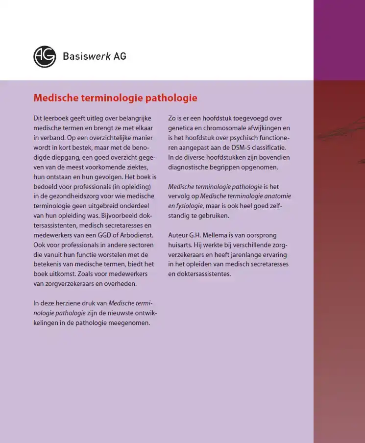 MEDISCHE TERMINOLOGIE PATHOLOGIE