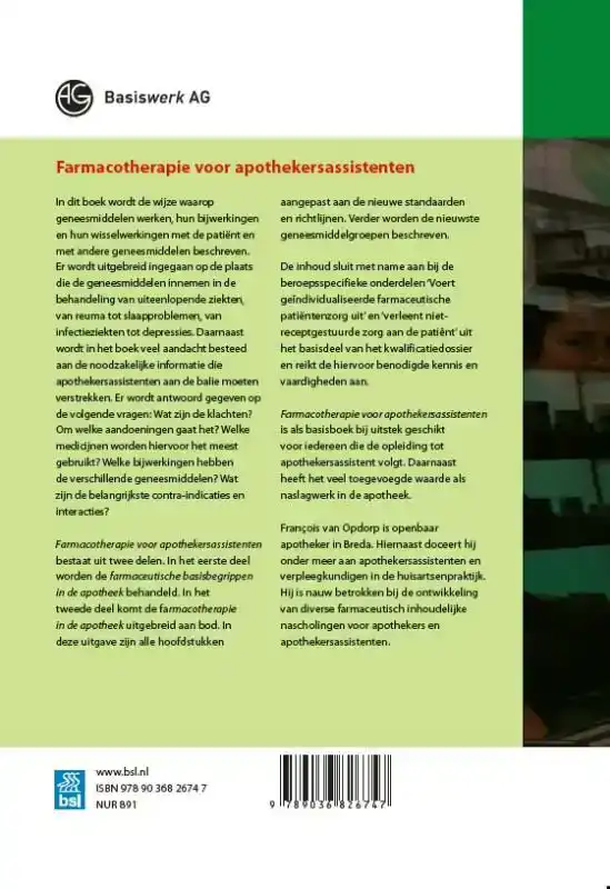 FARMACOTHERAPIE VOOR APOTHEKERSASSISTENTEN
