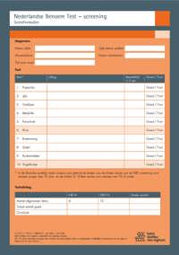 NEDERLANDSE BENOEM TEST - SCREENING (NBT - SCREENING) - SCOR
