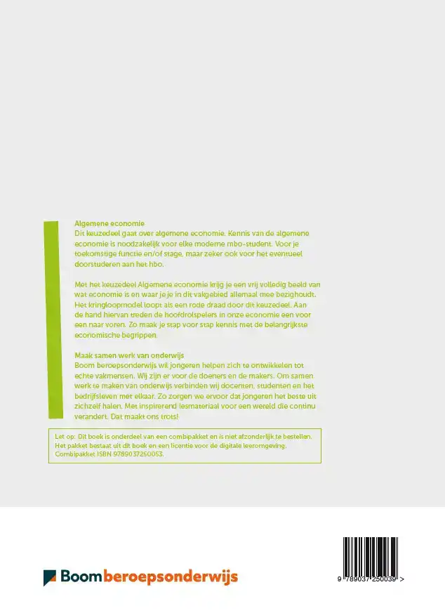 KEUZEDEEL ALGEMENE ECONOMIE FOLIO 19/20