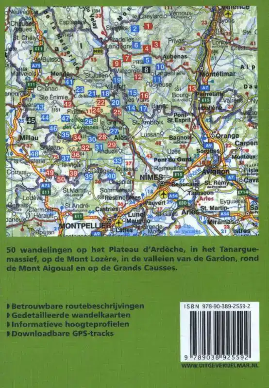ROTHER WANDELGIDS CEVENNEN-ARDECHE