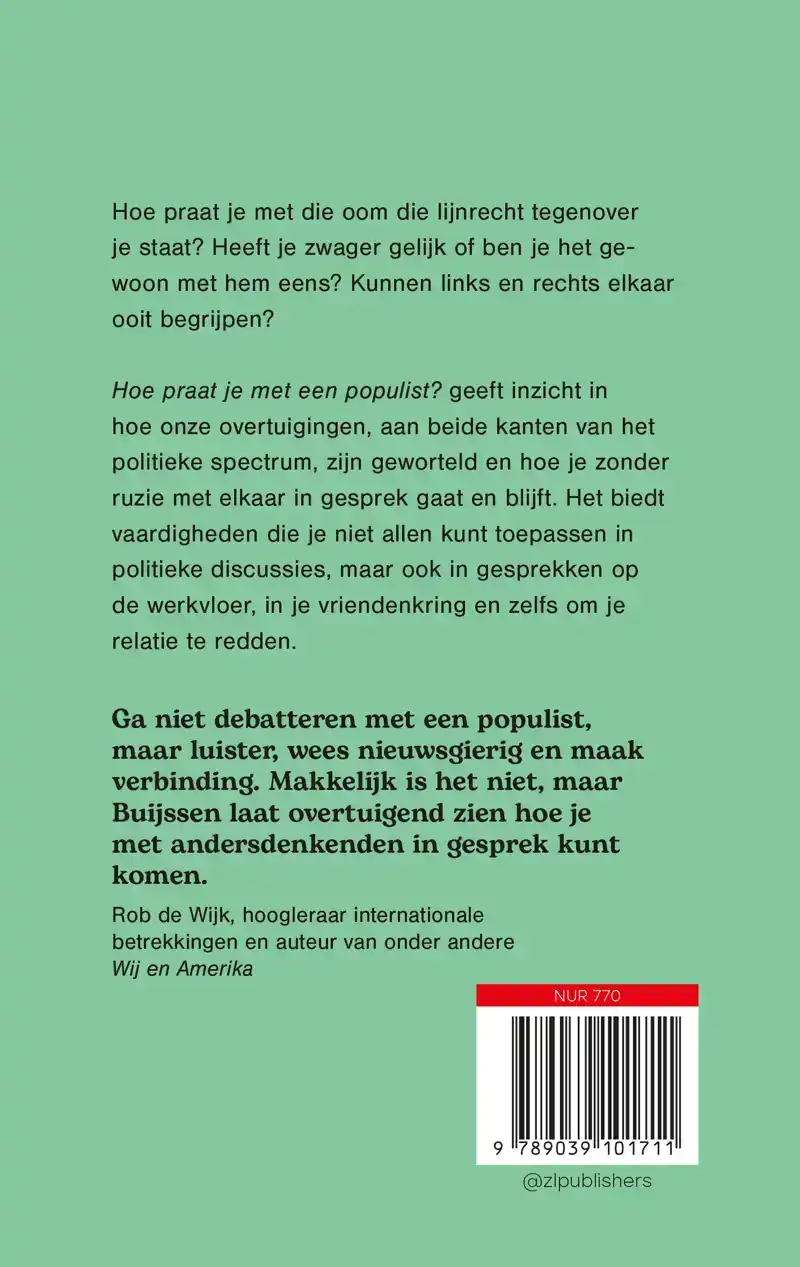 HOE PRAAT JE MET EEN POPULIST?