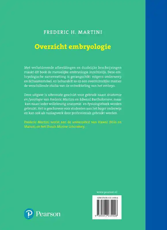 OVERZICHT EMBRYOLOGIE