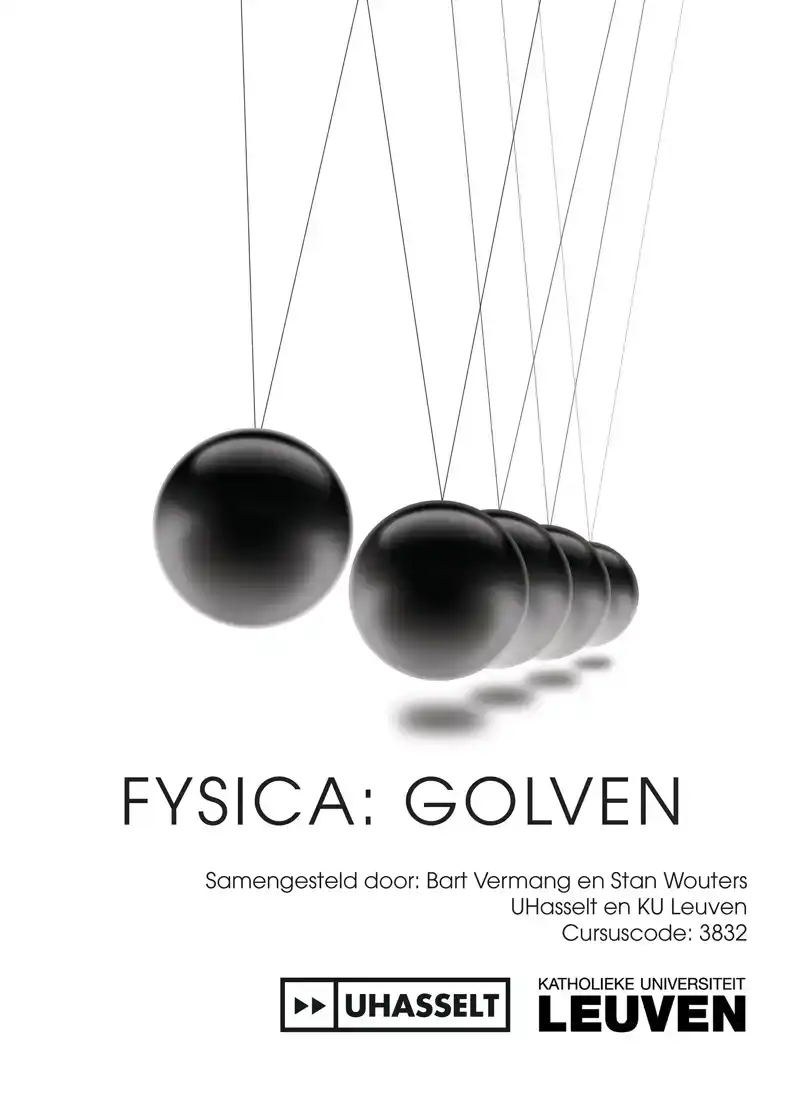 FYSICA: GOLVEN