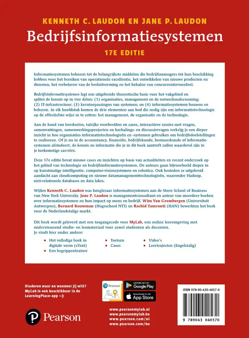 BEDRIJFSINFORMATIESYSTEMEN, 17E EDITIE MET MYLAB NL
