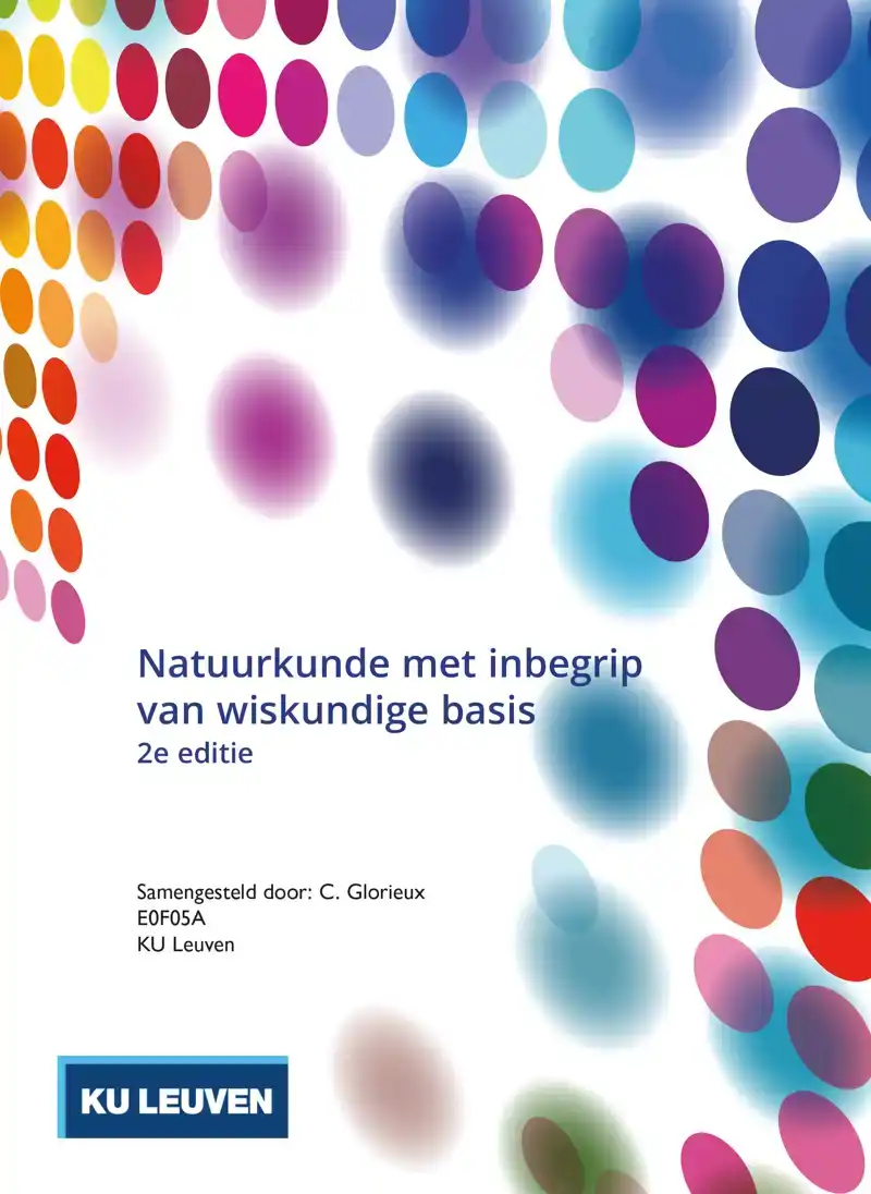 NATUURKUNDE MET INBEGRIP VAN WISKUNDIGE BASIS