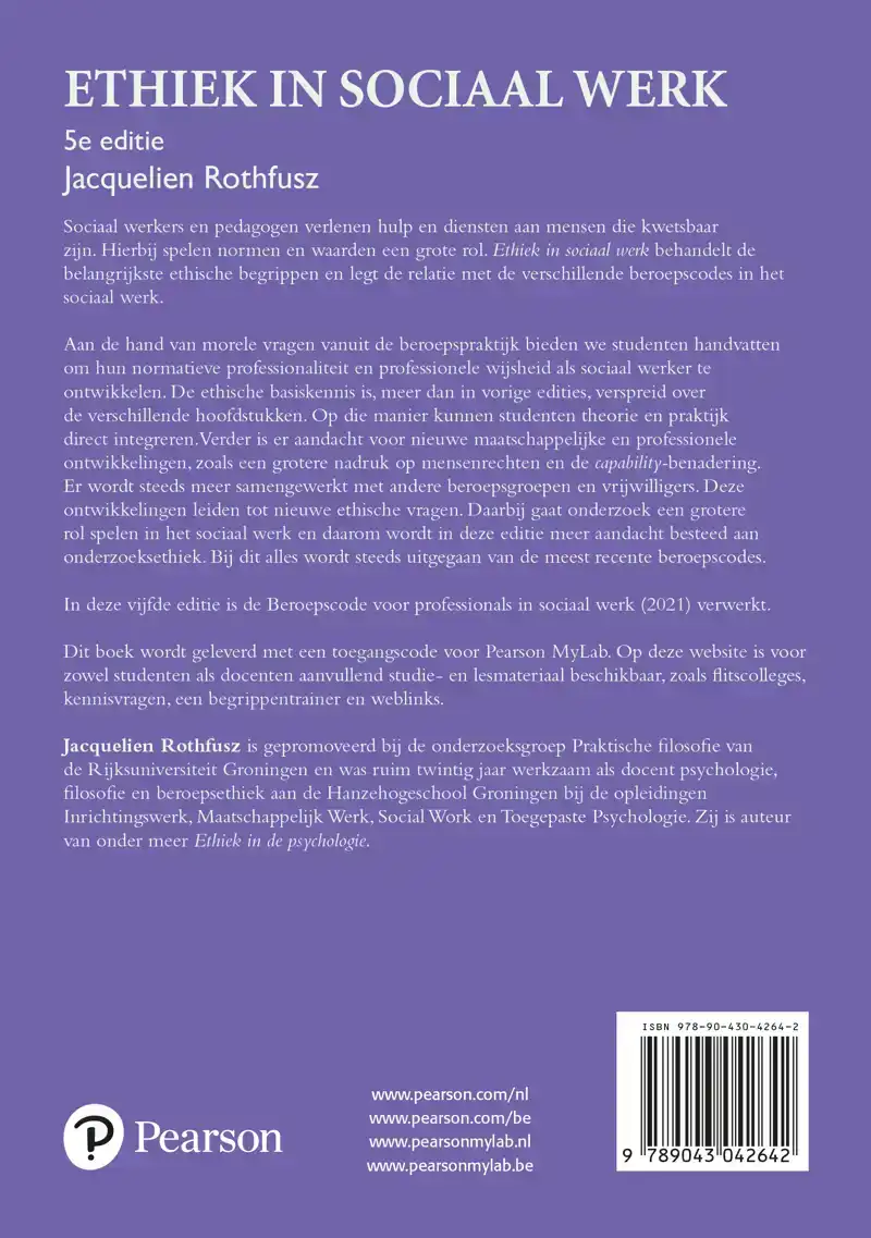 ETHIEK IN SOCIAAL WERK