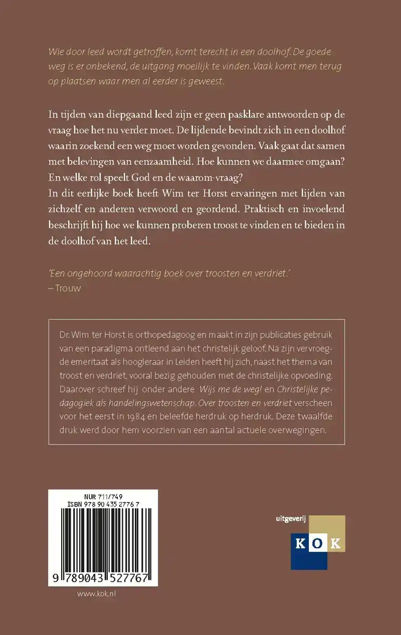 OVER TROOSTEN EN VERDRIET