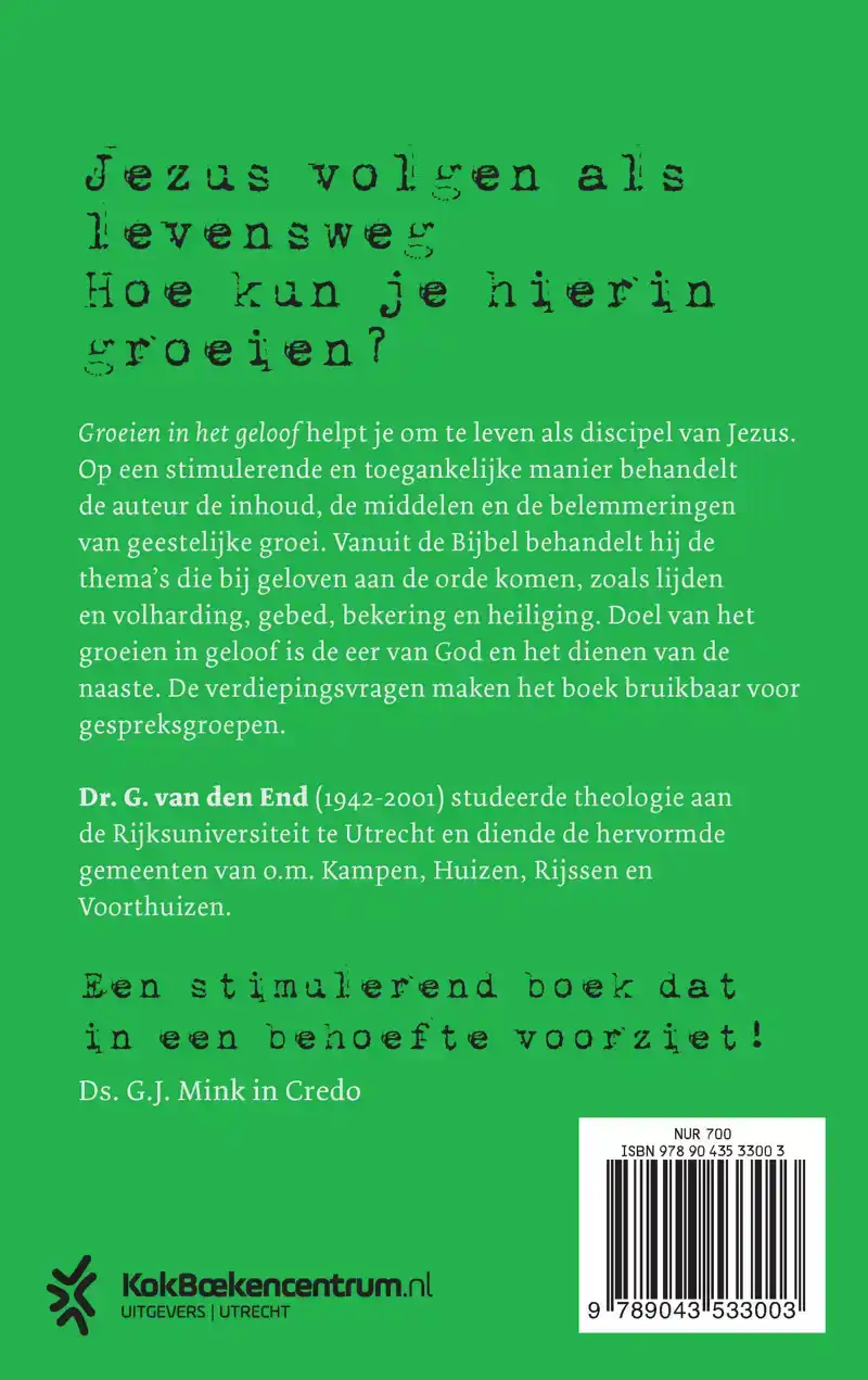 GROEIEN IN HET GELOOF