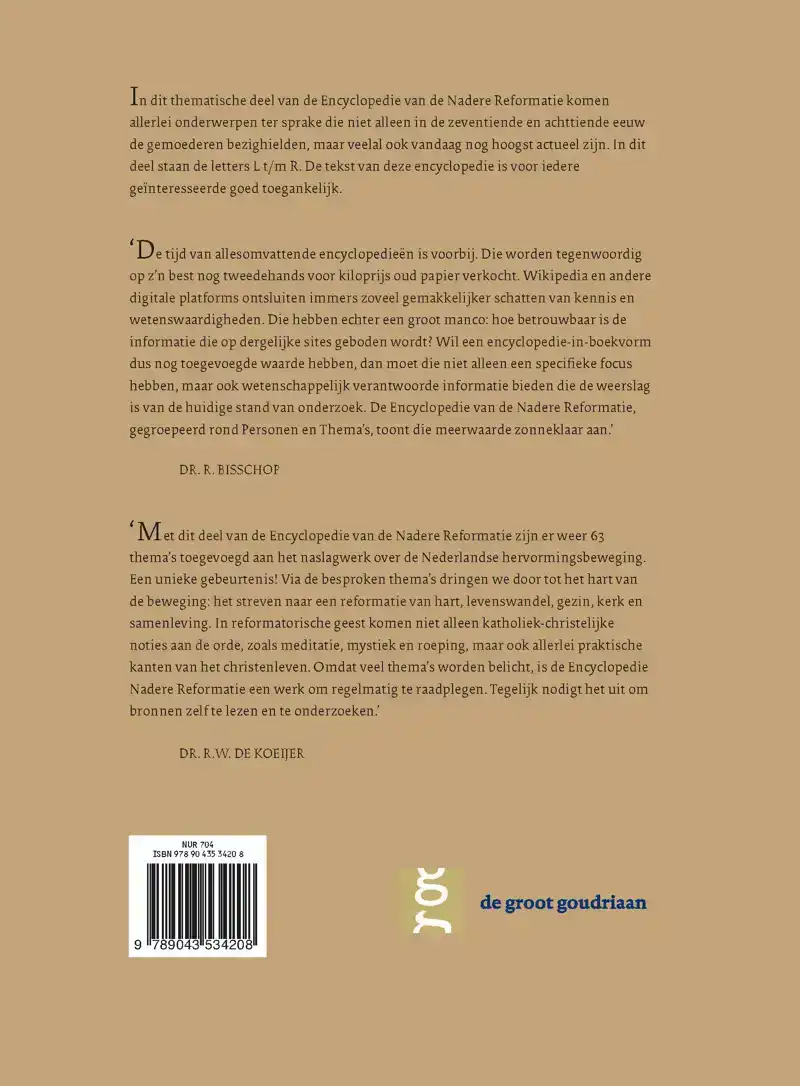 ENCYCLOPEDIE NADERE REFORMATIE