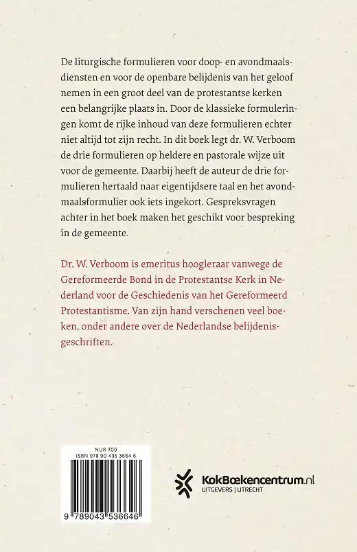 VAN DOOPVONT NAAR AVONDMAALSTAFEL