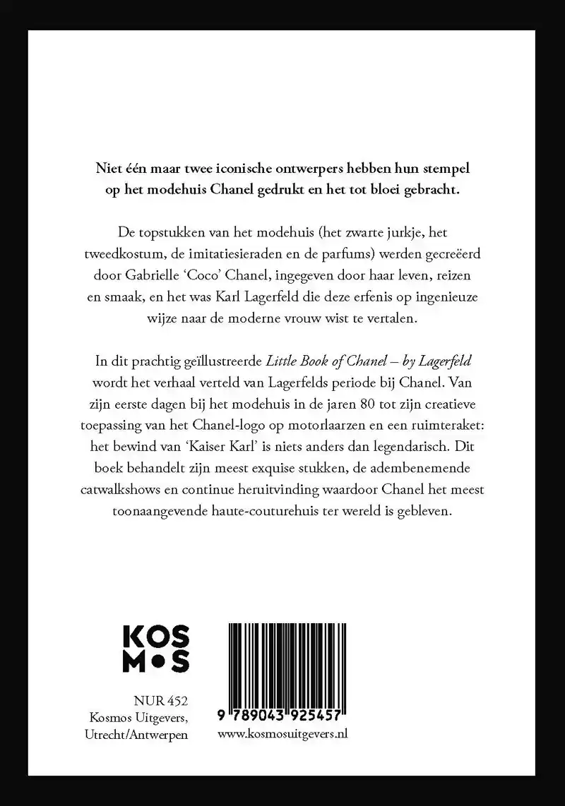 LITTLE BOOK OF CHANEL - BY LAGERFELD