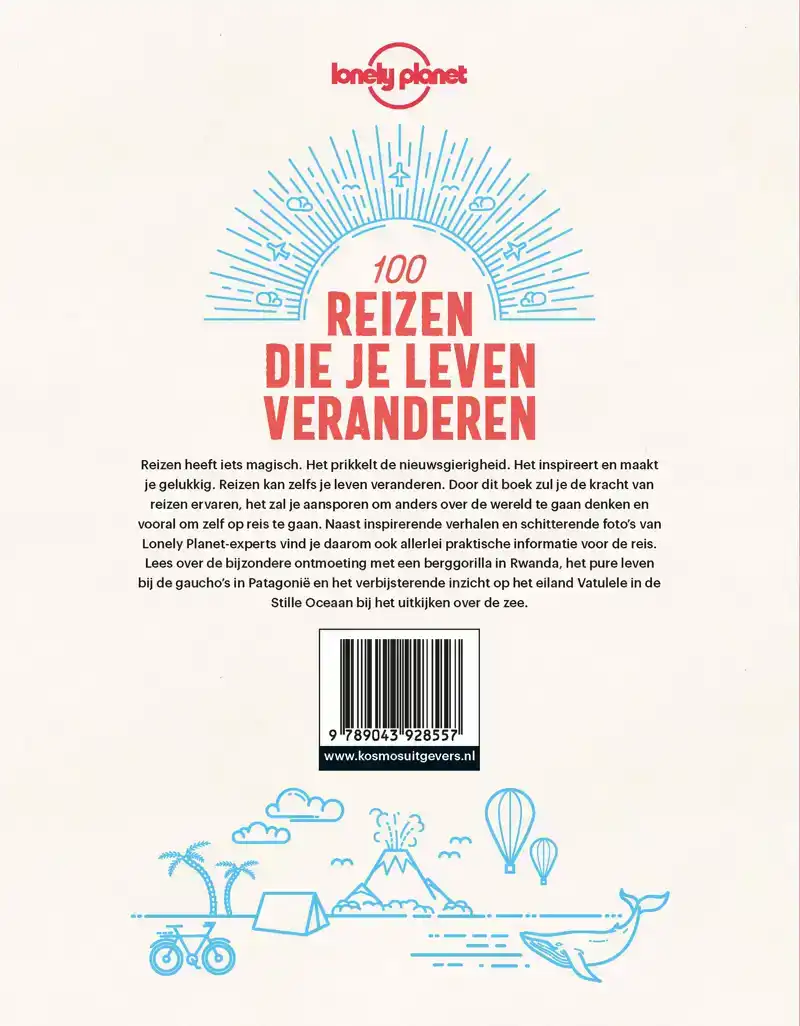 LONELY PLANET 100 REIZEN DIE JE LEVEN VERANDEREN