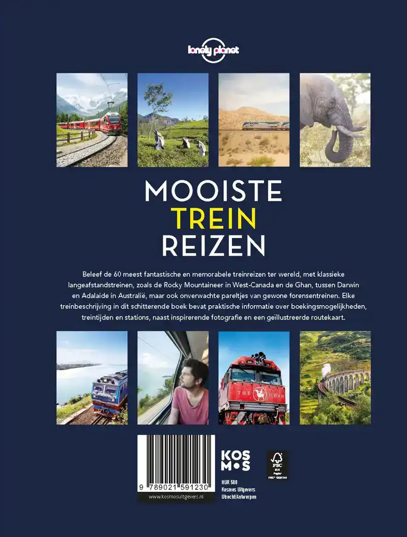 LONELY PLANET - MOOISTE TREINREIZEN