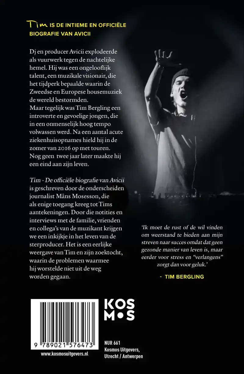 TIM - DE OFFICIELE BIOGRAFIE VAN AVICII