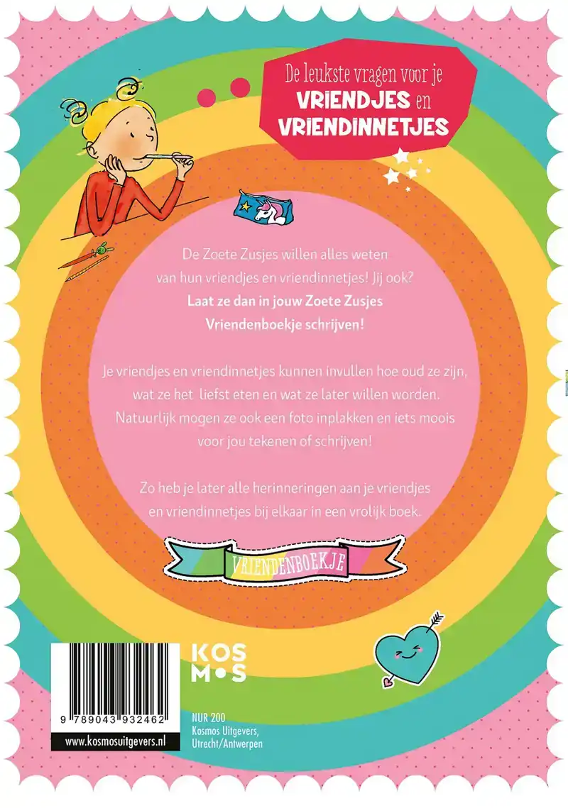 DE ZOETE ZUSJES VRIENDENBOEK
