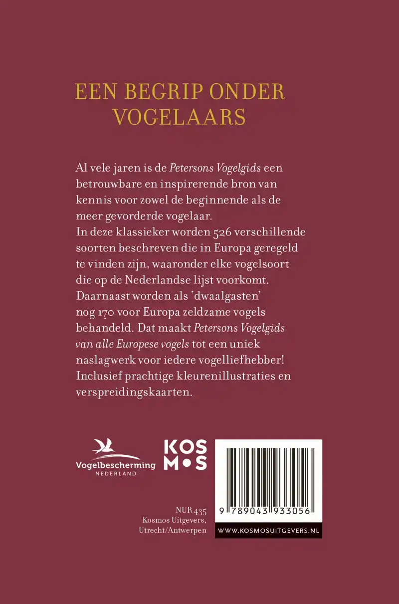 PETERSONS VOGELGIDS VAN ALLE EUROPESE VOGELS