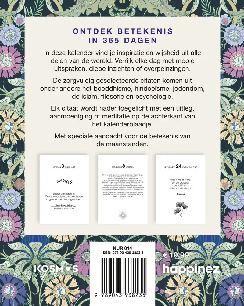 HAPPINEZ SPIRITUELE SCHEURKALENDER 2026