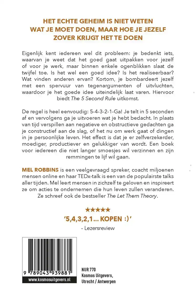THE 5 SECOND RULE - NEDERLANDSE EDITIE
