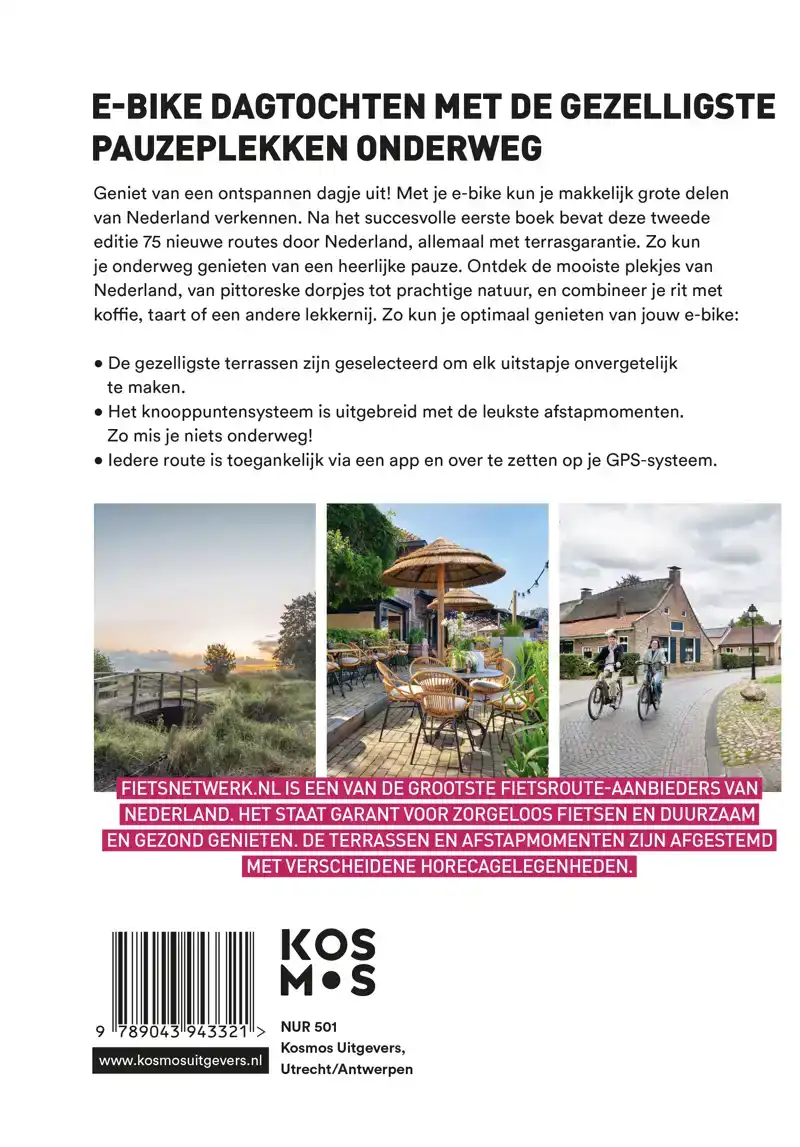 75 LEUKE E-BIKE ROUTES LANGS GEZELLIGE TERRASSEN