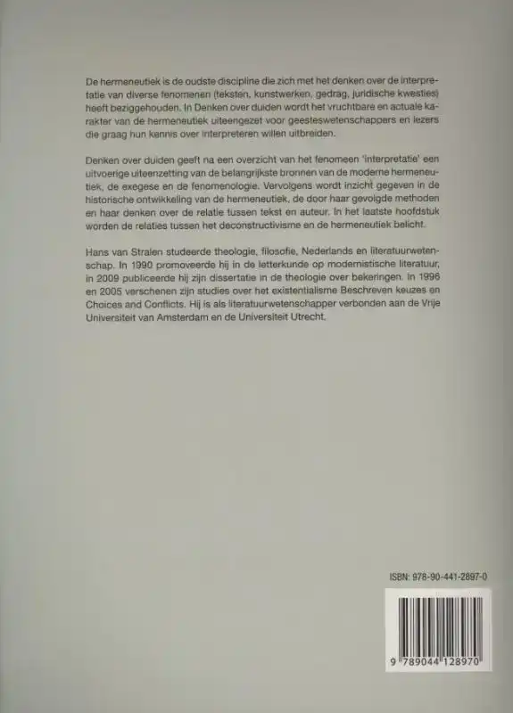 DENKEN OVER DUIDEN
